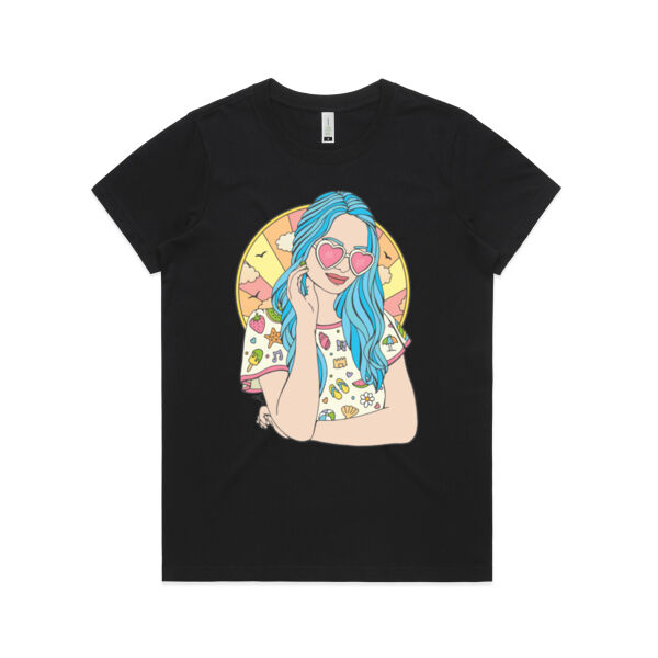 Summer Love - AS Colour Womens Maple Organic Tee Thumbnail