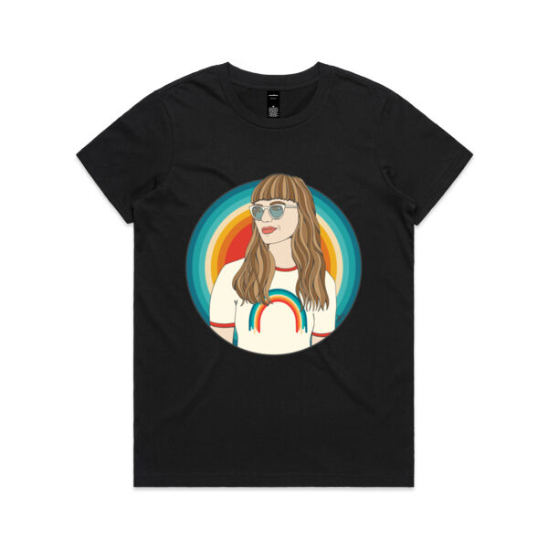 Retro Vibes - AS Colour Womens Maple Tee Thumbnail