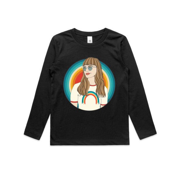 Retro Vibes - AS Colour Kids Longsleeve Tee Thumbnail