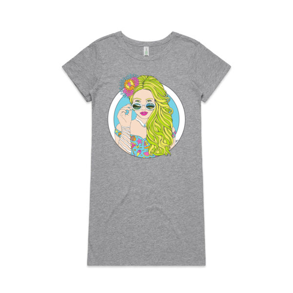 Summer Fun - AS Colour Womens Mika Organic Short Sleeved Dress Thumbnail