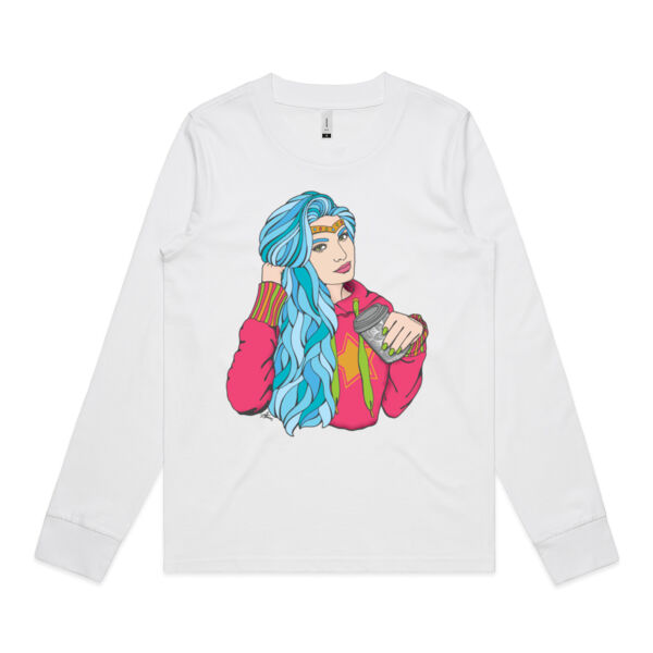 A Good Day to Be Divine - AS Colour Womens Dice Longsleeve Tee Thumbnail