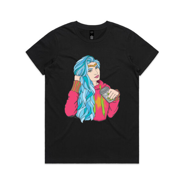 A Good Day to Be Divine - AS Colour Womens Maple Tee Thumbnail