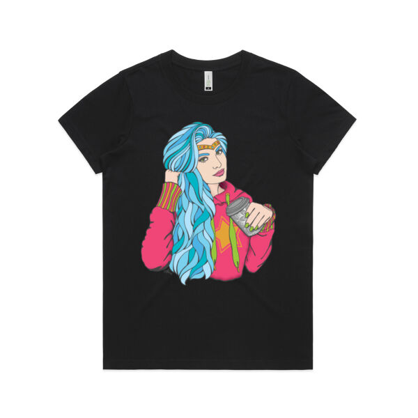 A Good Day to Be Divine - AS Colour Womens Maple Organic Tee Thumbnail