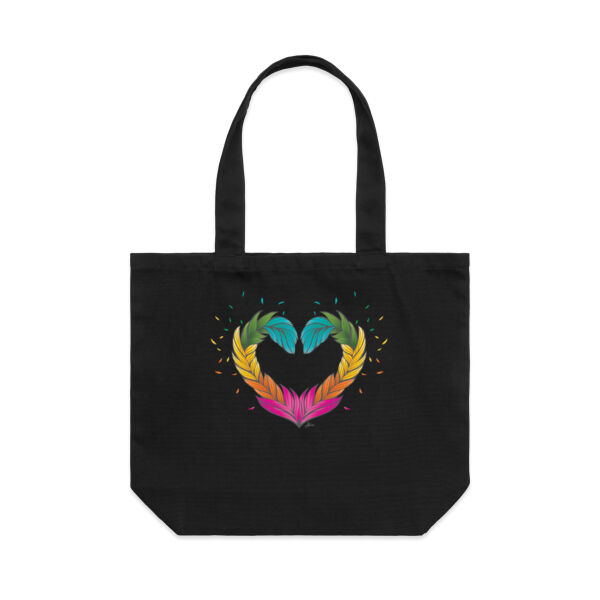 Feather Heart - AS Colour Shoulder Tote Thumbnail