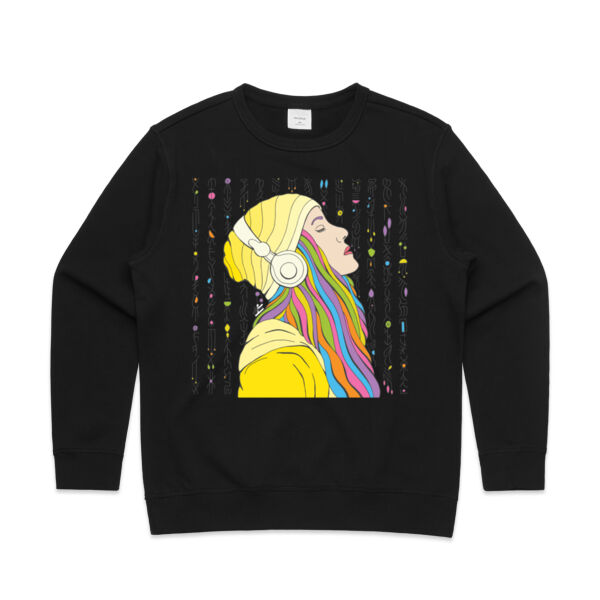 In Flow - AS Colour Womens Premium Crew Thumbnail