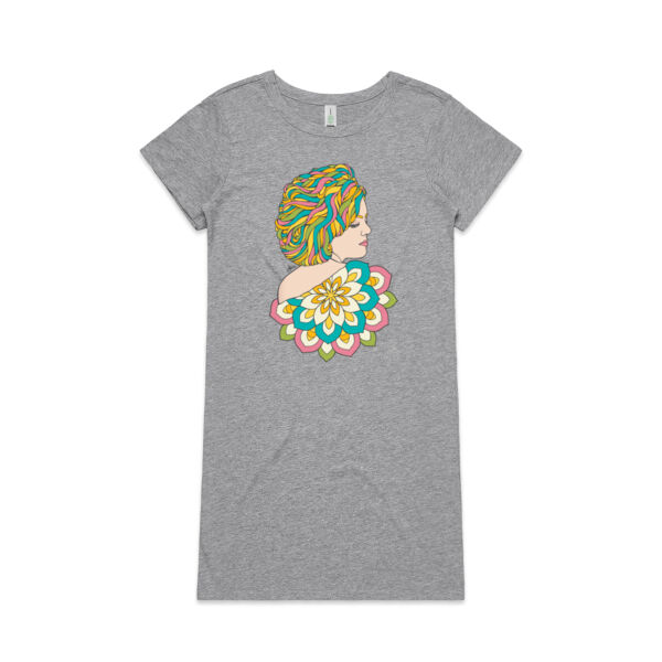 A Light in the Darkness - AS Colour Womens Mika Organic Short Sleeved Dress Thumbnail