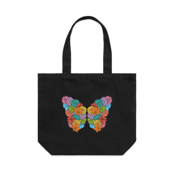 Flower Butterfly - AS Colour Shoulder Tote Thumbnail