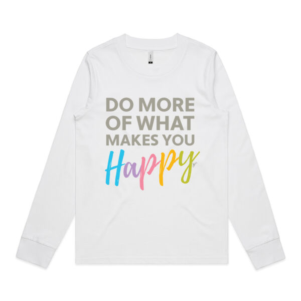 Do More Happy - AS Colour Womens Dice Longsleeve Tee Thumbnail