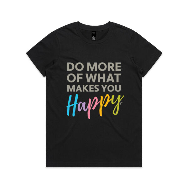 Do More Happy - AS Colour Womens Maple Tee Thumbnail