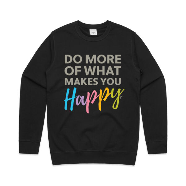 Do More Happy - AS Colour Mens Premium Crew Thumbnail