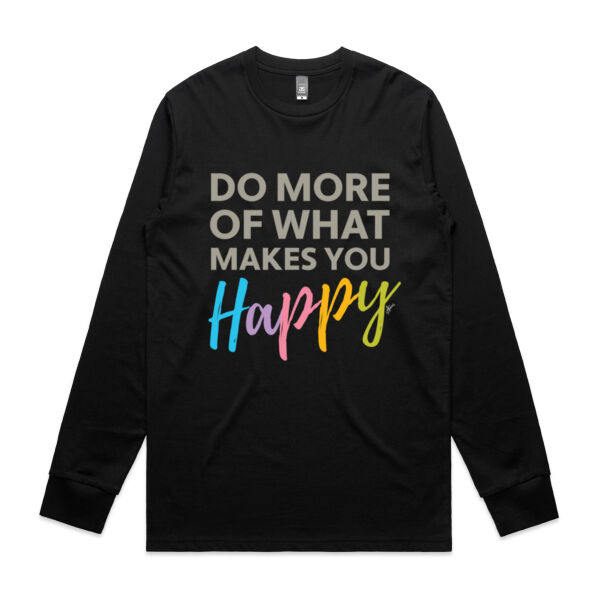 Do More Happy - AS Colour Mens Staple Longsleeve Tee Thumbnail